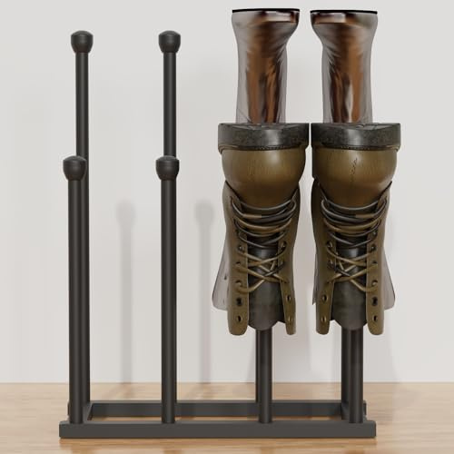 Tigerden Boot Rack - Holds 4 Pairs of Boots - Neat Boot Storage Solutions