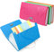 Bikasun 4 Stück Fächermappe erweiterbar A6, klein tragbar, 13 Fächer, Dokumentenorganizer, Akkordeon, Ordner, Dokumententasche, Geldbörse, Expanding File Folder, Grün, Blau, Rosa, Orange