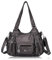 Angel Barcelo Damen-Handtaschen aus PU-Leder, modische Hobo-Tasche für Mädchen, Zinn