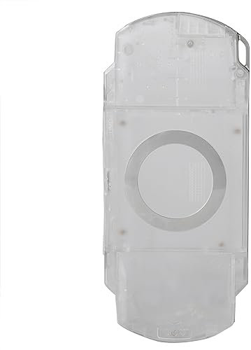 1000 Ersatz-Schale, starker Schutz, rutschfeste Schale mit Knöpfen, Aussehen Design ist neuartige Rückseite rutschfest für PSP1000 Case Game Shell (transparent)