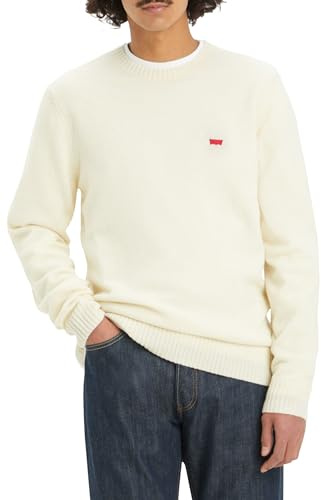 Levi's Men's Original Housemark Sweater Sweatshirt, Cloud Cream, S