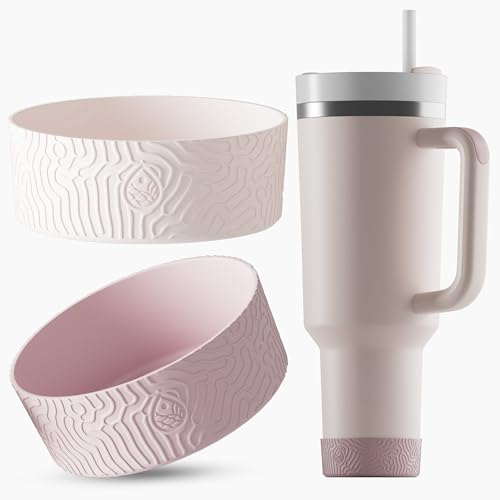 REUZBL Silikon-Stiefel für Stanley Quencher, Stanley Quencher und ähnliche Trinkgläser, Stanley 850 ml Quencher und ähnliche Becher, Stanley Becherbodenschutz, Zubehör, Farbe passend zu Stanley Rose