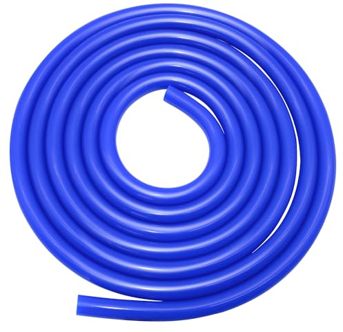 Hosifiy Tuyau d'aspiration en silicone bleu 8 x 12 mm (ID x OD), 2 m - Tuyau flexible en silicone pour voiture - 8 mm - Pour moteur