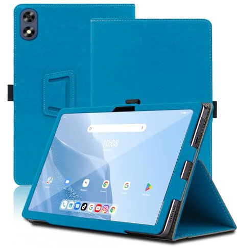 Funda para UMIDIGI G2 Tab, 10.1 Inch, UMIDIGI G2 Tab Tablet Funda, Funda Protectora Plegable con Soporte para Lápiz y Correa para la Muñeca, Protección Total. (Azul Claro)