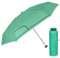 PERLETTI Mini Parapluie Femme Pliant Couleur Unie Vert - Petit Parapluie Super Compact de Poche Ultra Léger - Ombrelle Dame Ouverture Manuelle Coupe Vent - Diamètre 90 cm (Vert Menthe)