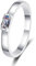 StarGems® Smaragdschliff Simplismus 0,5ct Moissanit 925 Silber Platin Ring RX045-0.5ct Emerald Cut-58 (18.5)