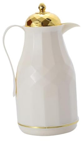 Milageto Thermal Carafe Thermal Coffee Carafe 1000 ml Insulated Flask Home Travel Camping Kitchen Arabian Style Vacuum Thermal Carafe