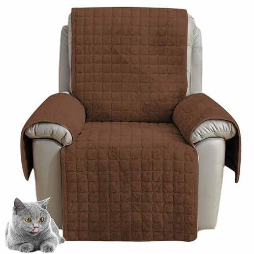 HLTQL sesselbezug sesselschoner für relaxsessel Sessel überzug armlehnenschoner sesselüberwurf fernsehsessel bezug Sessel schoner Verdickter Anti-Rutsch-Plüsch sesselüberzug(*12)