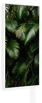 Könighaus Bildinfrarotheizung - 1000 Watt | 5 Jahre Garantie | Doppelter Überhitzungsschutz | Ultraflacher Heizkörper für 14-26 m² | Rahmenfarbe: Weiß | Motiv: 11. Tropicana