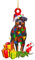 Weihnachts-Hunde-Ornament aus Holz, zum Aufhängen, Statuen, Dekorationen, Krippe, Party, Segen, Welpe, Anhänger, Skulpturen