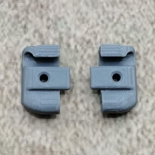 ULEIVA Juego de 2 tapas de repuesto compatibles con molduras de refuerzo para caravanas, compatibles con Tabbert Dethleffs Hobby LMC TEC (gris)