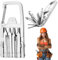 12 in 1 Multitool Keychain - Portable Stainless Steel Outdoor Screwdriver Set, Folding Multi Handy Tool, Universal Screwdrivers Set, Folding Multi Outdoor Screwdriver Bit for Repairing