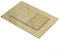 TECE Gold Dual Flush Plate Square Push Button Plate for Concealed Cisterns Pneumatic Dual Flush Bright Gold Finish 20x150x5mm