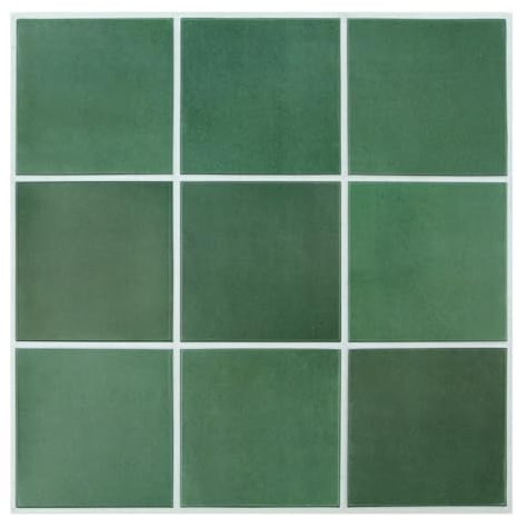 COMSTICKC Azulejos Adhesivos 3D para Pared,10-Piezas PVC Paneles Decorativos Mate verde oscuro 30x30cm,Autoadhesivos para Salpicadero Cocina, Baño,Fácil Instalación y Retirada