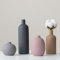 Decorative Ceramic Vase Set, 4-Piece Neutral Tones, Modern Boho Design for Living Room, Entryway, Mantel (Thames at Midnight Black set 4)