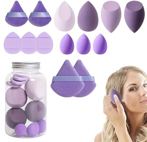 Pack, Blender Beauty Set, Concealer Sponge, Portable Facial Makeup Tools for Seamless Blending of Liquid Foundation, Creams, and Powders