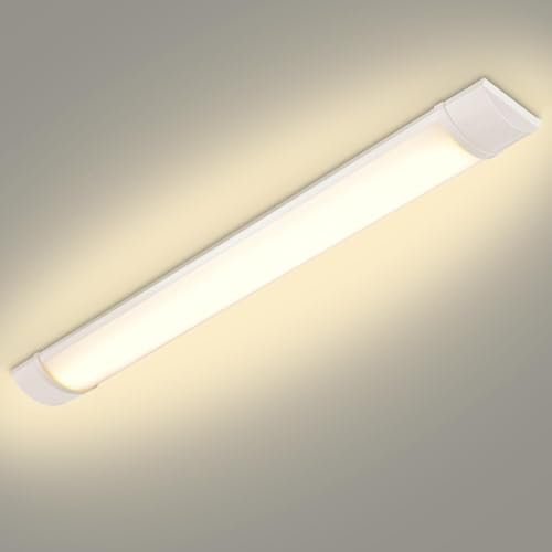 Dibaful 30W LED Feuchtraumleuchte Röhre Licht Kellerlampe Leuchtstofflampe 90cm Neutralweiß 4500K Leuchtröhre für Badzimmer Wohnzimmer