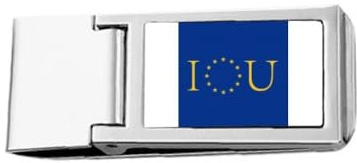 EUAN Union Contact i You Slim Money Clip Stainless Holder Pocket Wallet