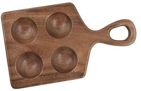Wood Egg Holder Sushi Mini Wood Egg Tray for Restaurant Kitchen Refrigerator