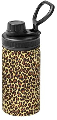 Bouteille d'eau isotherme en acier inoxydable avec imprimé girafe, 355 ml, pour l'école, l'extérieur