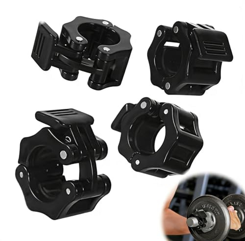 4 Stück Hantelverschlüsse 30mm,Langhantel Klemmen,Langhantel Verschluss