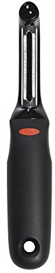 Oxo 80051 – Pelaverdure Pelli Rigida Soft-Works, Colore Acciaio e Nero, Diametro di 1 cm, L