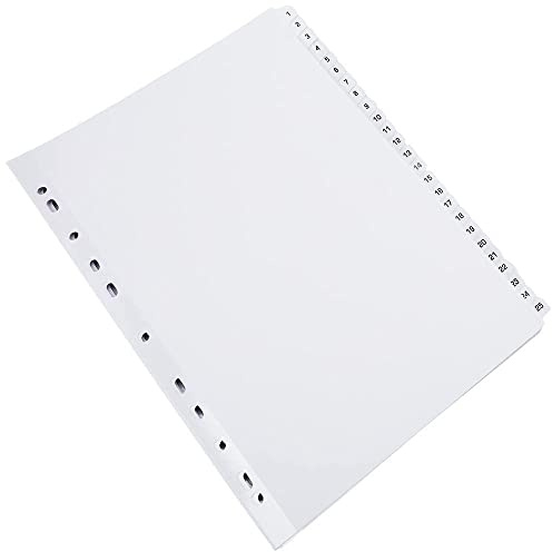 Q-Connect 1-50 Index Multi-Punched Reinforced Board Clear Tab A4 White