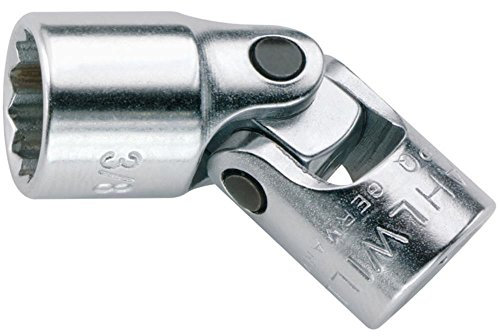 STAHLWILLE Nr. 402aK Gelenk-Steckschlüsseleinsatz 6,3 mm (1/4) Schlüsselweite 3/8 L.34 mm AS-drive, HPQ-Hochleistungsstahl, verchromt