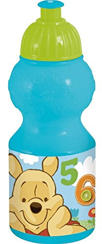 Joy Toy 736150 - Winnie Puuh Sportflasche, 350 ml, 6 x 6 x 17 cm