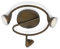 Philips myLiving Toscane LED Aufbauspots, 3-flammig, antik bronze 532490616