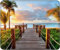 Track Palm Trees Beach Sea Ocean 98911 Customized Rectangle Mousepad, Gaming Mouse Pad Mouse Mat