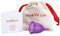 Ruby Cup Hypoallergene Menstruationstasse, Größe S (klein, leichte Periode), Violett, ideal für Anfänger, praktische und zuverlässige Alternative zu Tampons/Einlagen