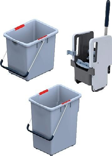 vileda 145236/145235 Reinigungswagen Voleo Pro StarterKit, grau