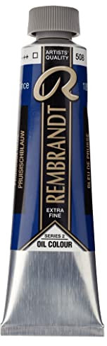 Rembrandt Ölfarbe - Preussischblau 508 - Extrafeine Qualitäts-Ölfarbe 40 ml - Hohe Lichtechtheit & Pigmentreichtum - Butterartige Konsistenz - Artist Grade