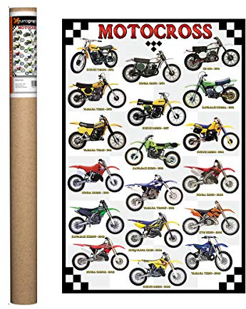 EuroGraphics Motocross Poster, Papier, 36 x 24 inch