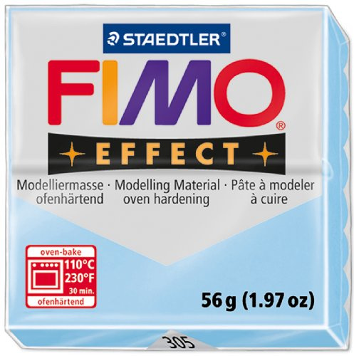 FIMO EFFECT 8020-305 Modelliermasse, ofenhärtend, pastellaqua, 57 g