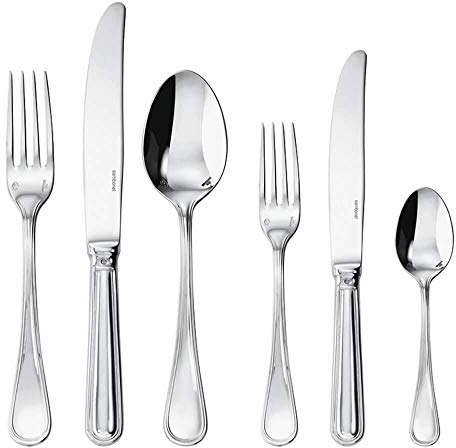 Sambonet Servizio 36 Pz Monoblocco Contour Inox Argentato