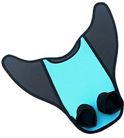 ulapithi Schwimmflossen Meerjungfrau Flossen Monofin Mädchen Flipper Tauchen Meerjungfrauenflosse Einteilige Meerjungfrauenflossen | J-116 | Schwimmtraining Flossen Monoflossen Für Kindeachsene Blau