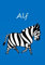 Alf: individualisiertes Malbuch / Notizbuch / Tagebuch - Zebra - A4 - blanko