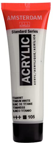 Amsterdam Standard Serie Acrylröhre 20ml Titanium Weiß 105 (17041050)