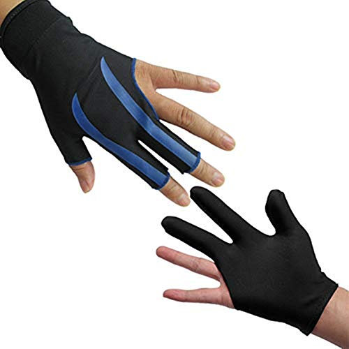 LHKJ 1 Stück 3-Finger-Handschuhe Billard Snooker Queue Handschuhe für Linke Hand