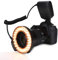 LED Ringblitz Set, Makro Blitzlicht Ringleuchte Licht mit 48 LEDs, LED Makrofotografie Flashing Lights inkl. 4 Blitzdiffusoren, 8 Adapterringe, 1 Flash Controller, Macroblitz für 40,5-70mm Objektive