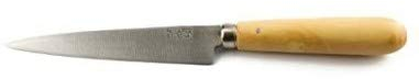 PALLARES SOLSONA Cuchillo Degollar Conejo con Hoja de Acero Carbono y Mango Redondo de Boj - 12 cm