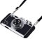 Awsaccy Emily in Paris Phone Case iPhone X/XS Camera Case Vintage Cover Cute 3D Cool Unique Camera Design Case PC Silicone Cover with Removable Neck Strap Lanyard for Girls Women Black