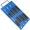 AERZETIX - C48329 - Support pour rangement Organisateur de douille 1/4 3/8 1/2 - bleu et noir- 15/27cm - accroche murale