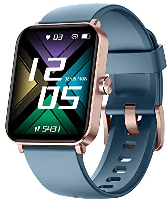 HUAKUA Smartwatch mit Telefonfunktion für Damen Herren,100+ Sportmodi Fitnessuhr mit Pulsmesser SpO2 Messung Schlafüberwachung Nachrichten für Android iOS