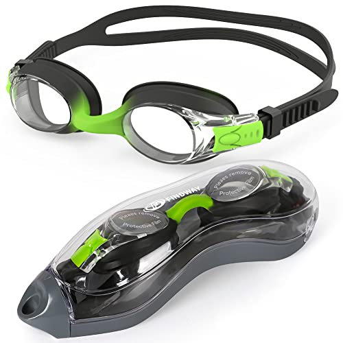 Findway Schwimmbrille Kinder, Kinder Schwimmbrille für Jungen Mädchen Jugendliche,Antibeschlag UV Schutz HD Kein Auslaufen Breite Sicht für Alter 3 4 5 6 7 8 9 10 11 12 Jahre Kinder
