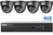 maisi 8CH CCTV Camera System, 8 Channel 1080P Security DVR with 4x 2MP Cameras,1TB Hard Drive, Night Vision, APP Push and Email Alert, Easy Mobile and PC Access, Indoor Use Only