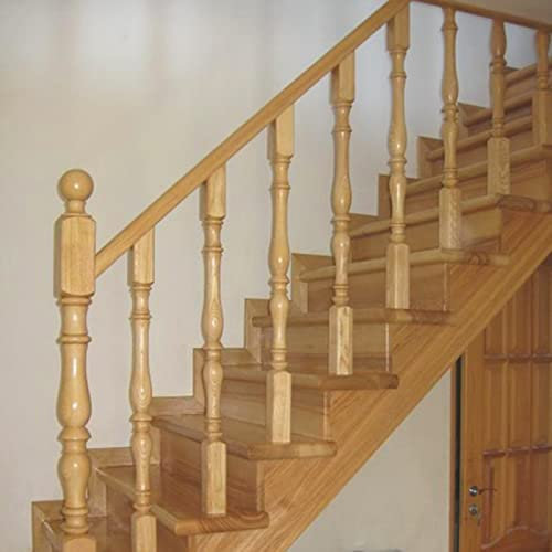LZMZMQ Pasamanos Escalera Barandillas Husillos De Balaustre De Madera De 90 Cm De Alto, Postes De Escaleras De Entrada De Ático De Porche para Barandilla Interior Moderna Deckorators, con Tornillos