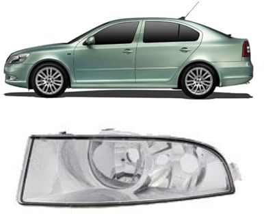 DM Autoteile 108537 Nebelscheinwerfer Nebelleuchte links kompatibel für Skoda Octavia II 1Z3 Combi 1Z5